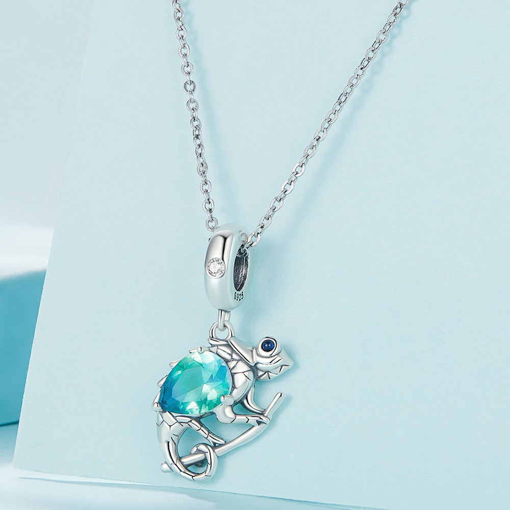 Caméléon Pendentif Charme 925 Argent Sterling Yb2333