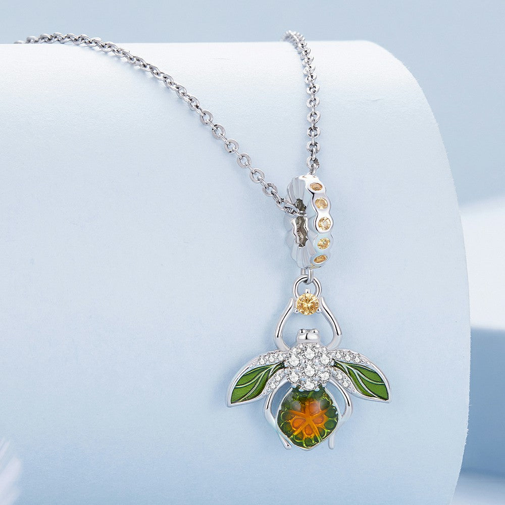 Breloque Abeille Citron En Argent Sterling 925 Yb2336