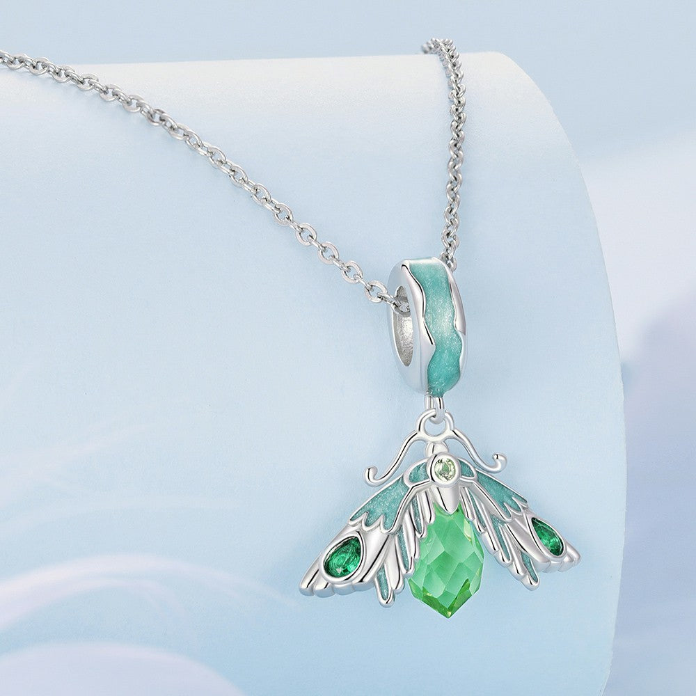 Pendentif Papillon De Nuit En Argent Sterling 925 Yb2339