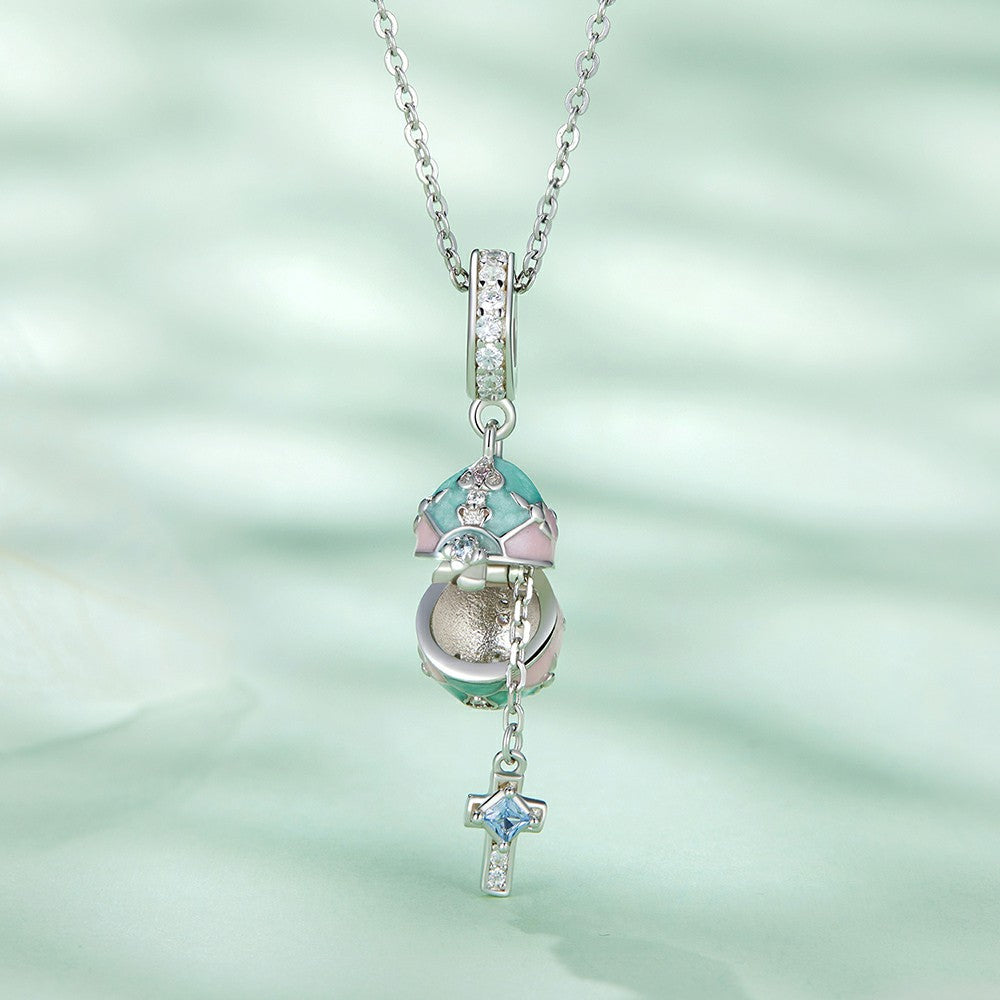 Breloque Œuf De Pâques En Argent Sterling 925 Yb2369