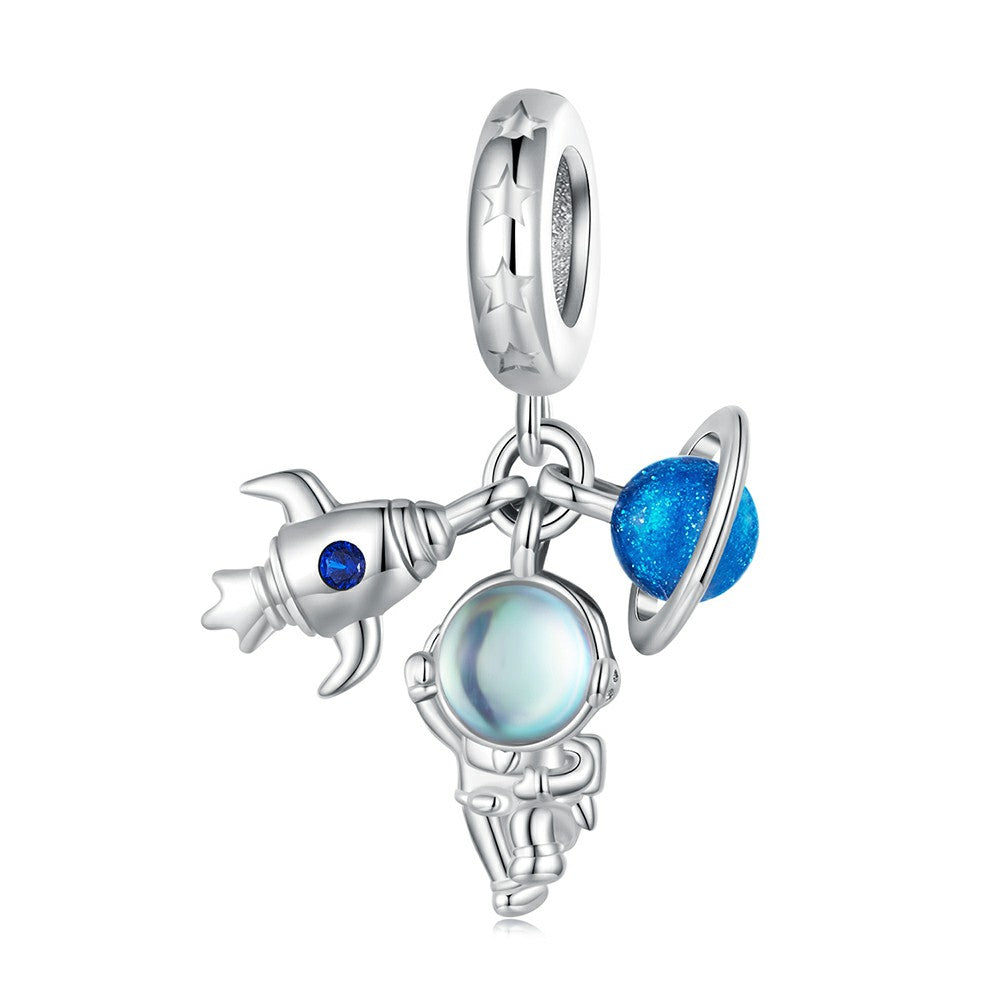 Breloque Astronaute En Argent Sterling 925 Yb2371