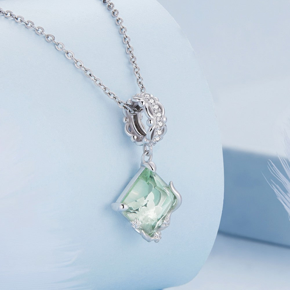 Le Magicien D'oz Fleur Pendentif Charme 925 Argent Sterling Yb2449