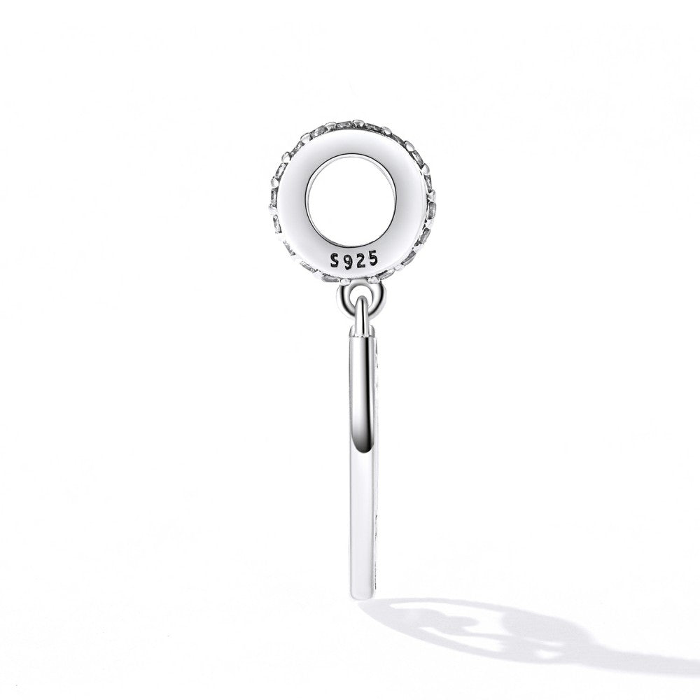 Visage D'art Avec Breloque À Lèvres En Forme De Coeur Rouge En Argent Sterling 925 Yb2484