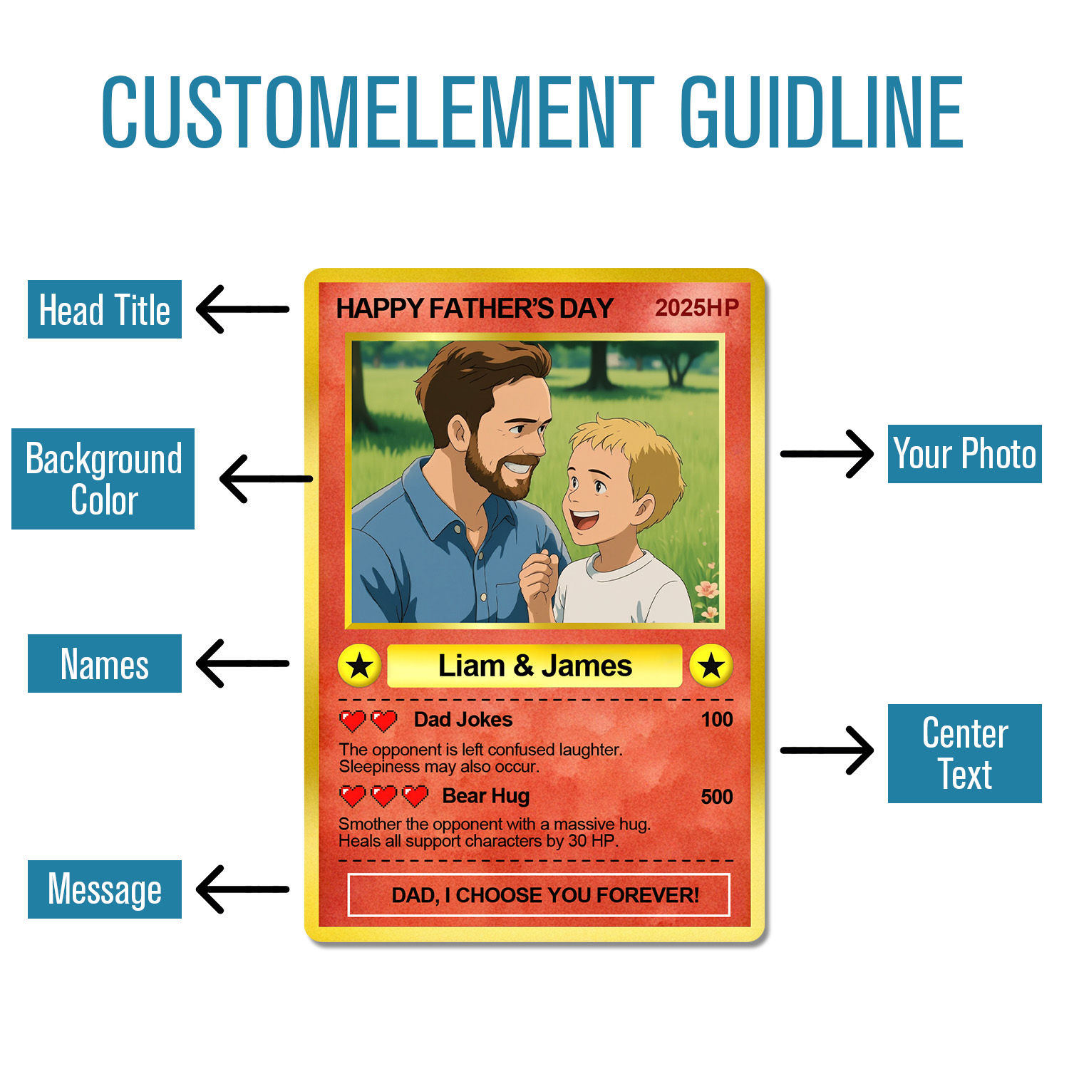 Carte Acrylique Personnalisée Pour La Fête Des Pères, Cadeau Pour Papa, Carte Photo Personnalisée, Cadeaux Pour Papa Gamer, Cadeau Pour Mari - soufeelfr