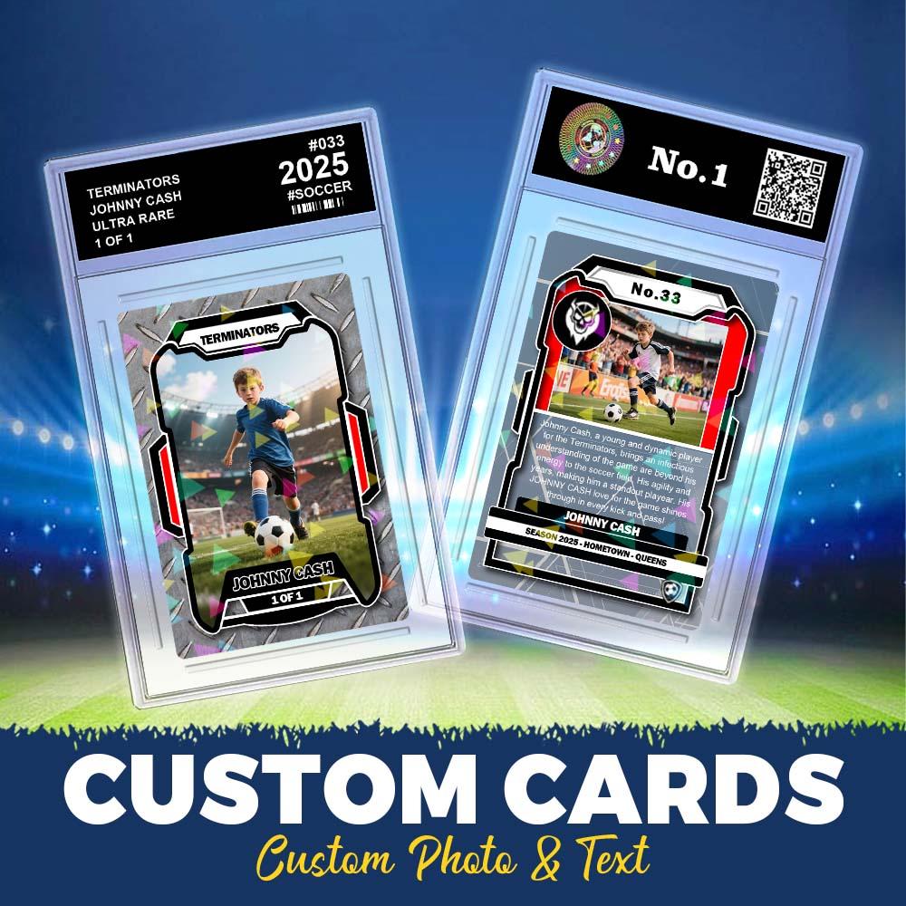 Carte Pokémon Personnalisée Avec Portrait Sportif À Partir D'une Photo. Carte De Dresseur Personnalisée Sur Le Thème Du Sport Avec Nom Et Statistiques Personnalisés. Cadeau Unique Pour Les Athlètes Et Les Fans. - soufeelfr