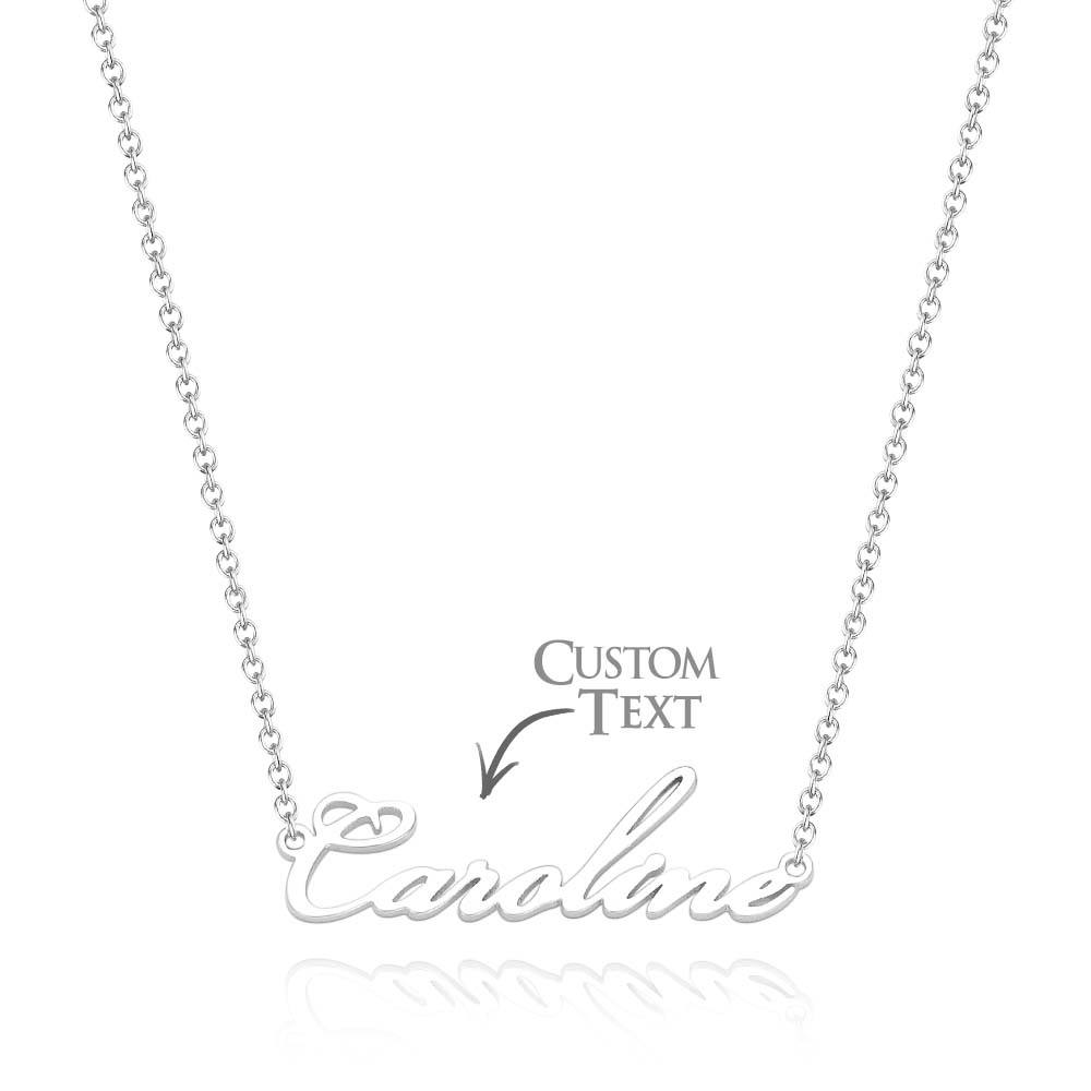 Collier De Nom Personnalisé Diverses Options Collier Collier Initial Personnalisé Collier De Nom De Lettre Cadeau Pour Elle