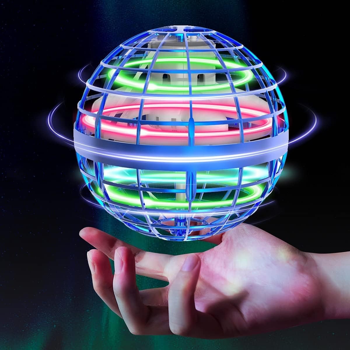 Boule Volante Sphérique, Mini Drone À Commande Manuelle, Globe Cosmique Rotatif, Jouet D'extérieur Pour Enfants Et Adultes, Cadeau D'anniversaire Original, Idéal Pour Les Garçons Et Les Filles De 6 À 10 Ans Et Plus. - soufeelfr