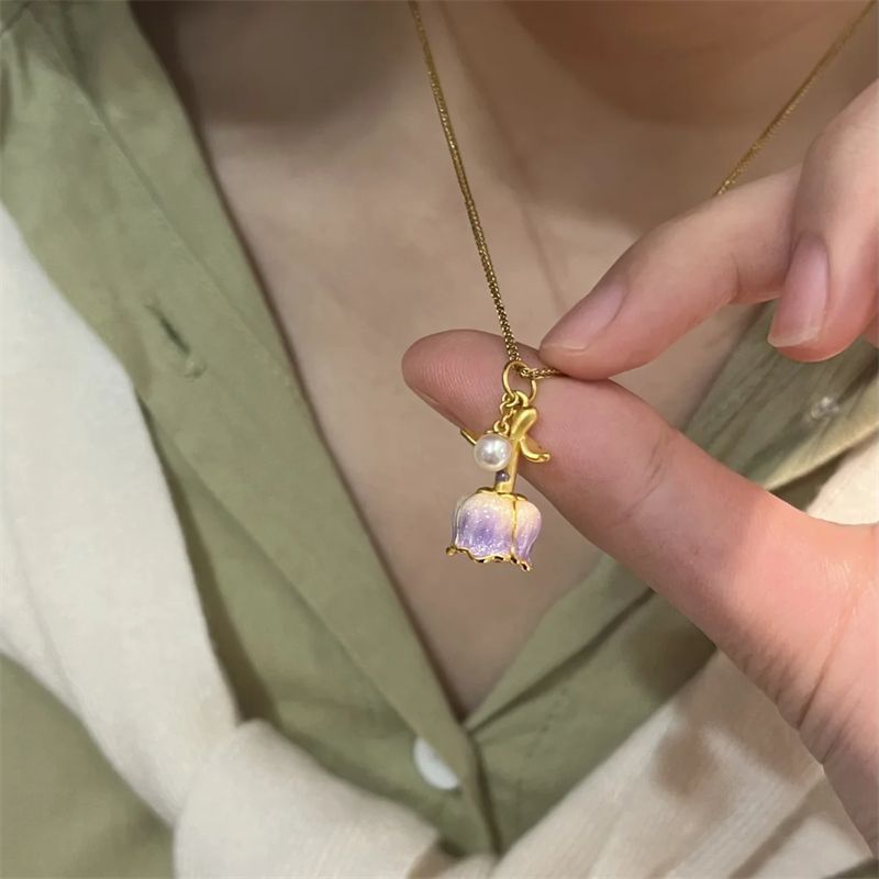 Collier Rose En Fleurs - Changez De Couleur Selon Votre Humeur Collier Thermosensible Changeant De Couleur Cadeau Pour Elle - soufeelfr