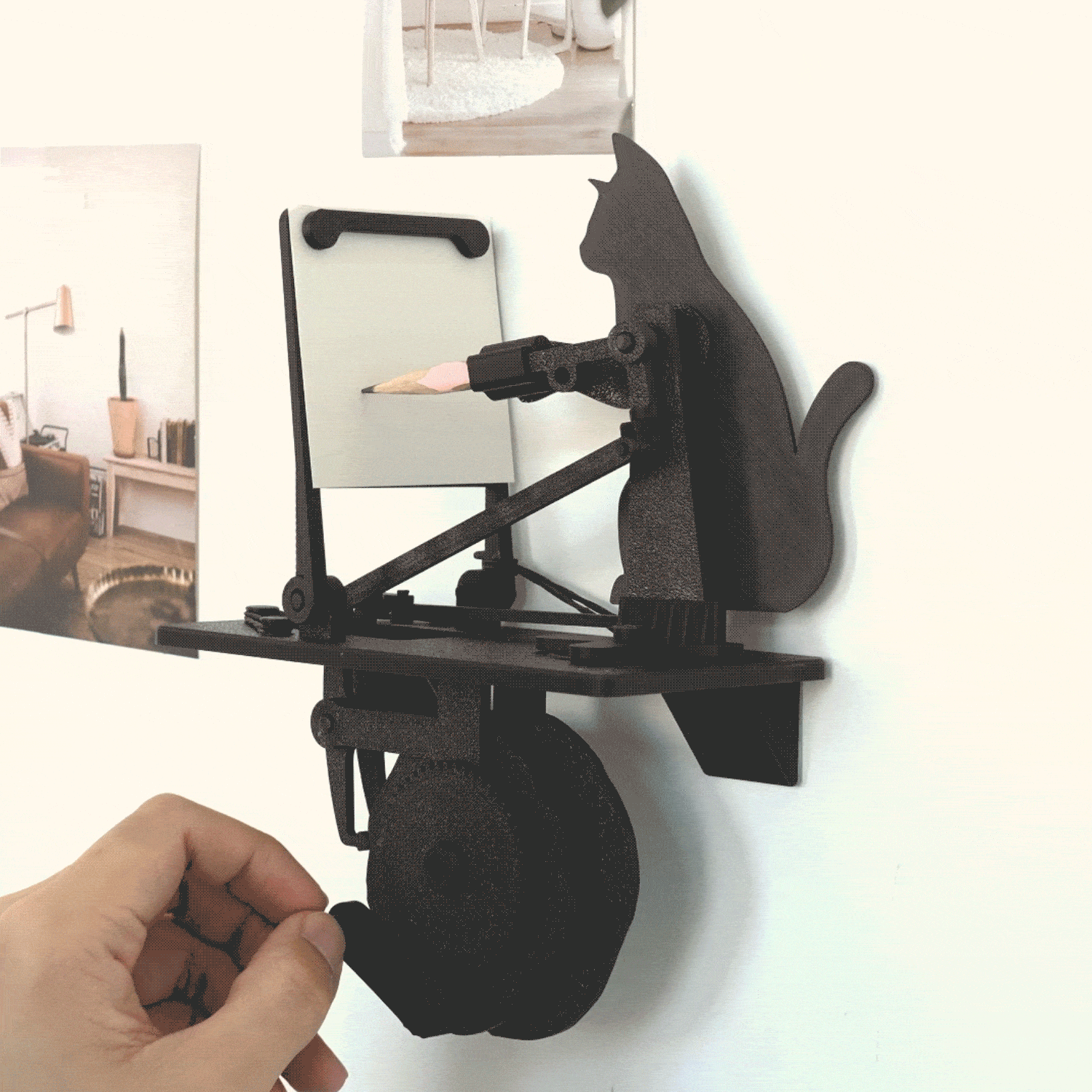 Machine À Dessiner Automatique Pour Chats, À Manivelle