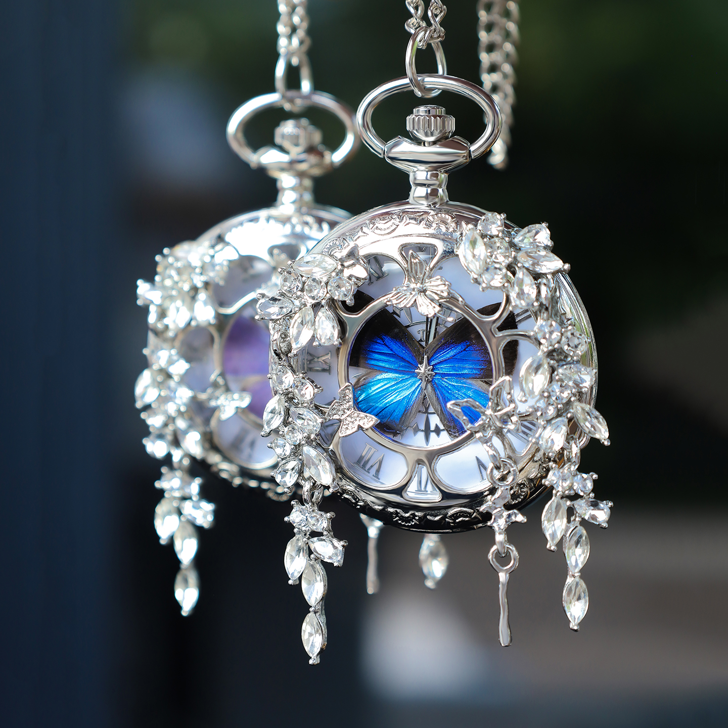 Montre De Poche Papillon, Collier Vintage, Pendentif Insecte Exquis, Cadeau Raffiné - soufeelfr