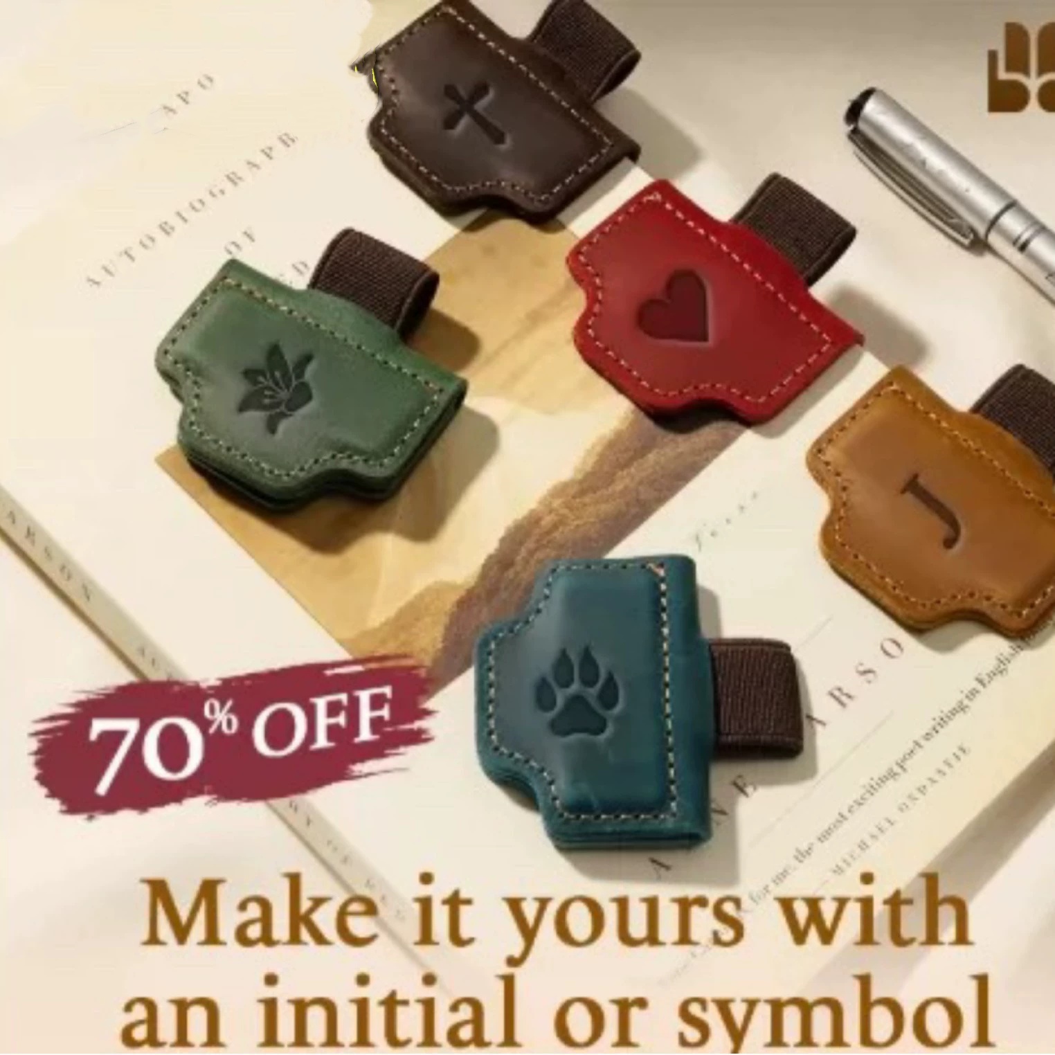 Marque-pages Magnétiques Personnalisés Avec Lettre, Style Rétro, Cadeau Idéal Pour Les Étudiants, Cadeau De Noël - soufeelfr