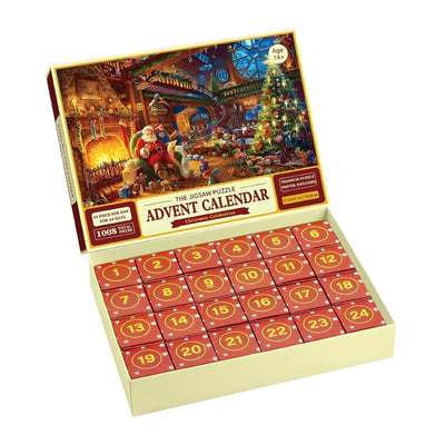 Calendario Dell'avvento Con Puzzle Di 24 Giorni Di Natale, Regalo Per Famiglie E Bambini - soufeelit