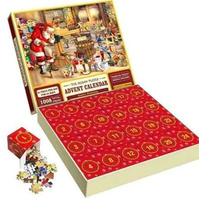 Calendario Dell'avvento Con Puzzle Di 24 Giorni Di Natale, Regalo Per Famiglie E Bambini - soufeelit