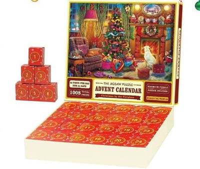 Calendario Dell'avvento Con Puzzle Di 24 Giorni Di Natale, Regalo Per Famiglie E Bambini - soufeelit