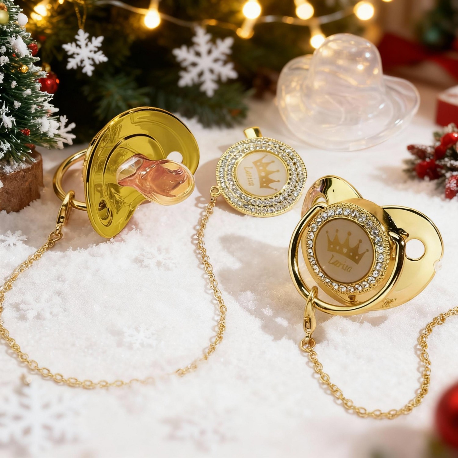 Ciuccio Personalizzato Fatto A Mano Con Nome, Regalo Di Natale Per Il Tuo Piccolo - soufeelit