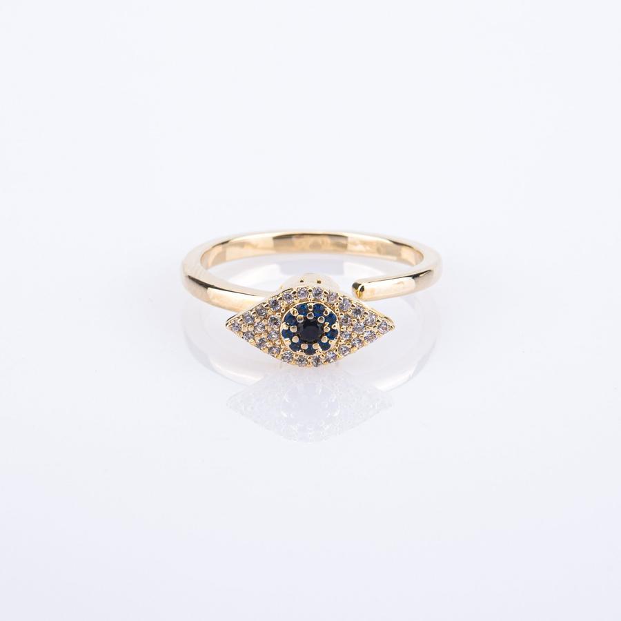 Anello Fidget Per L'ansia Anello Regolabile Evil Eye Per Lei - soufeelit