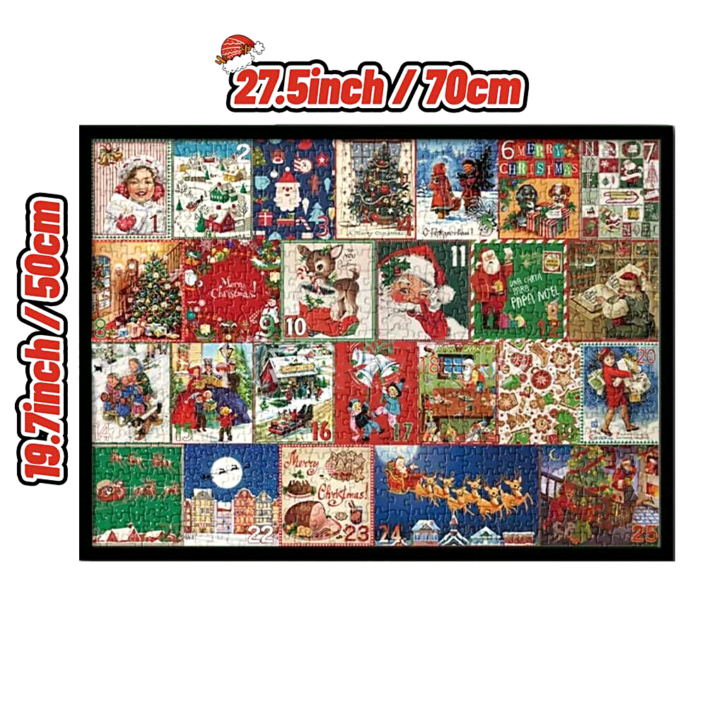 Scatola Cieca Per Puzzle Di Natale Scatola Regalo Per Calendario Con Conto Alla Rovescia Di 24 Giorni Regali Di Natale Dell'avvento - soufeelit