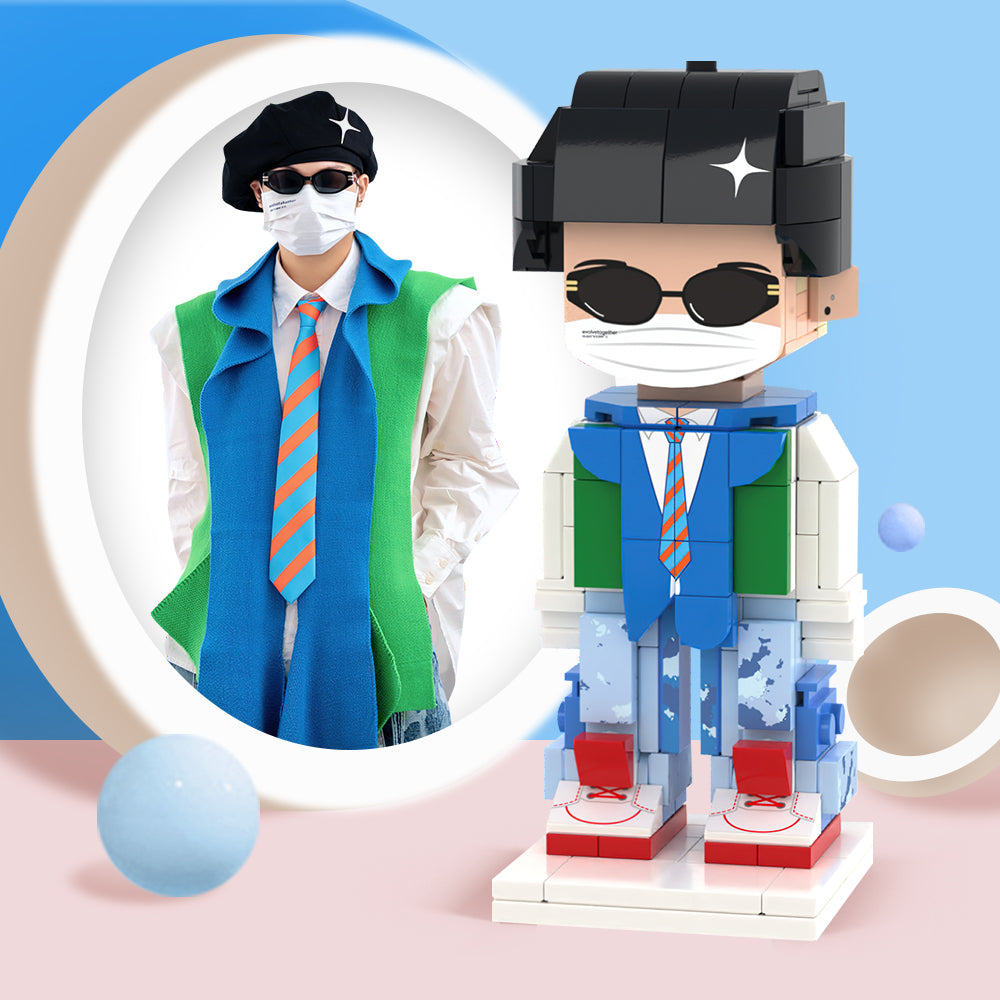Novità Building Block Corpo Intero Personalizzabile 1 Persona Personalizzato Carino Mattoni Figure Piccolo Particella Blocco Giocattolo - soufeelit
