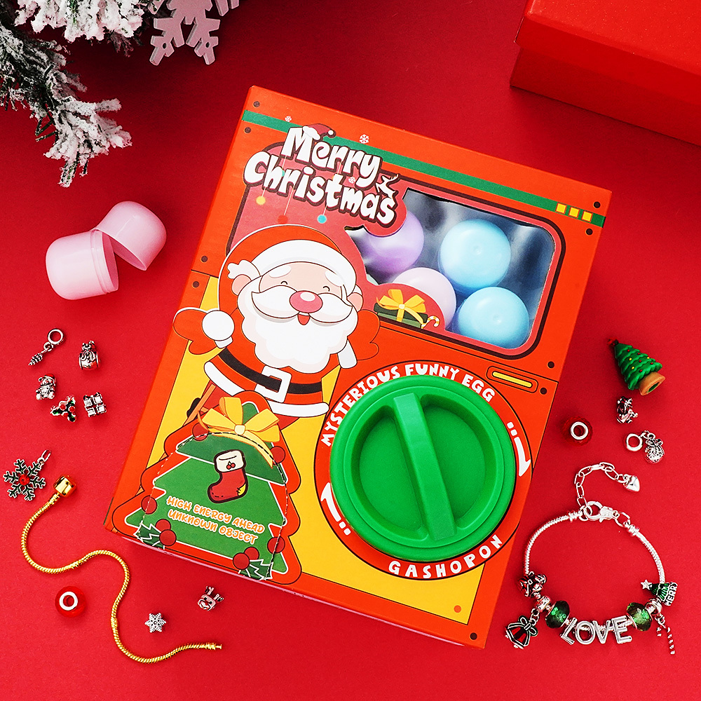 Distributore Automatico Gashapon Macchina Calendario Dell'avvento Per Gioielli Macchina Per Torcere Le Uova 24 Ciondoli Natalizi A Sorpresa Scatola Cieca Regalo Di Natale
