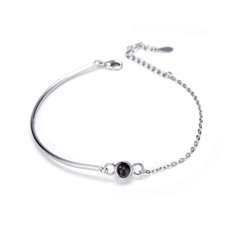 Bracciale Con Foto Personalizzato Bracciale Con Proiezione Fotografica Personalizzata Bracciale Con Foto Circolare Con Immagine All'interno Per Donna E Ragazza - soufeelit