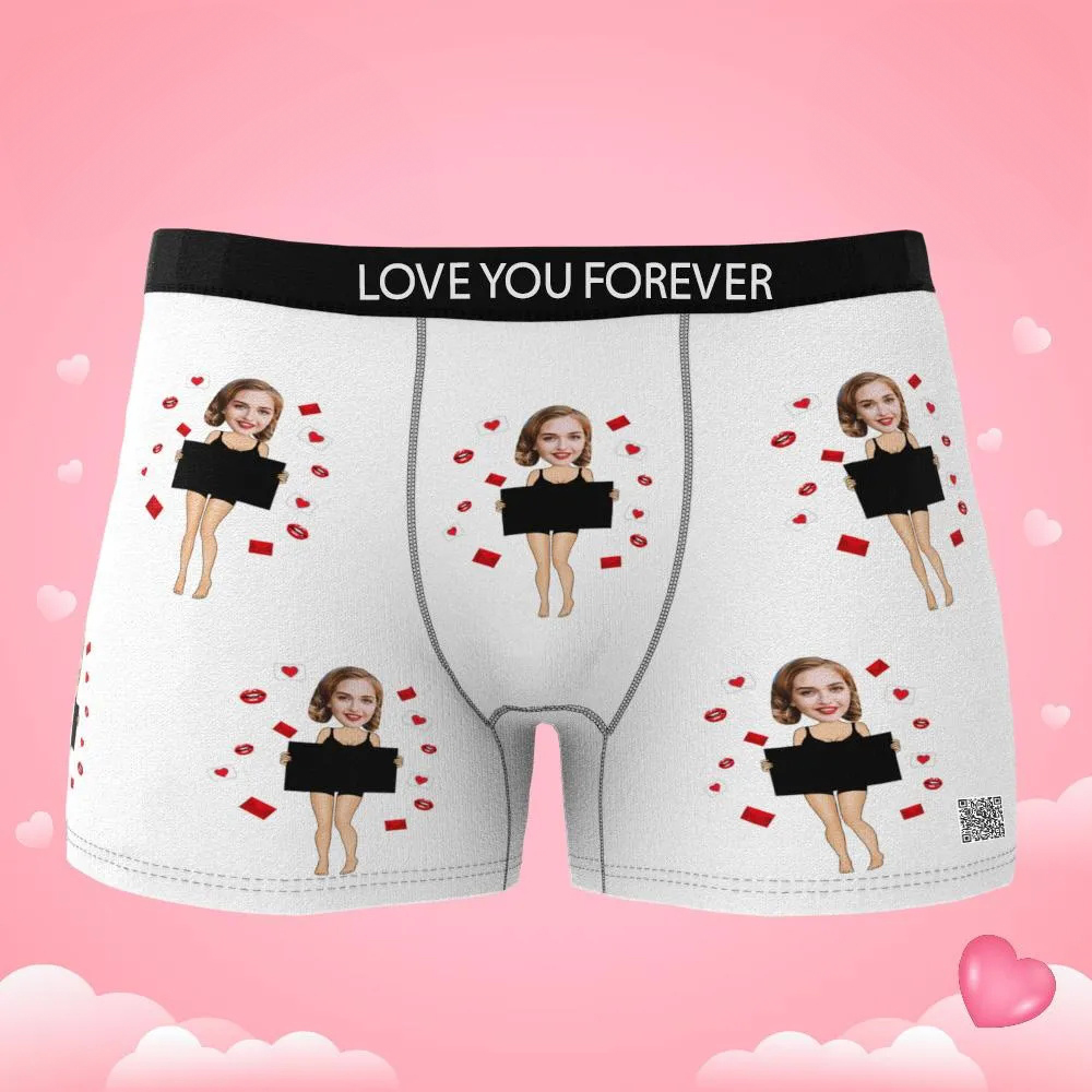 Boxer Fotografico Personalizzato Uncover Me Underwear Regalo Intimo Maschile Per Fidanzato Vista Ar