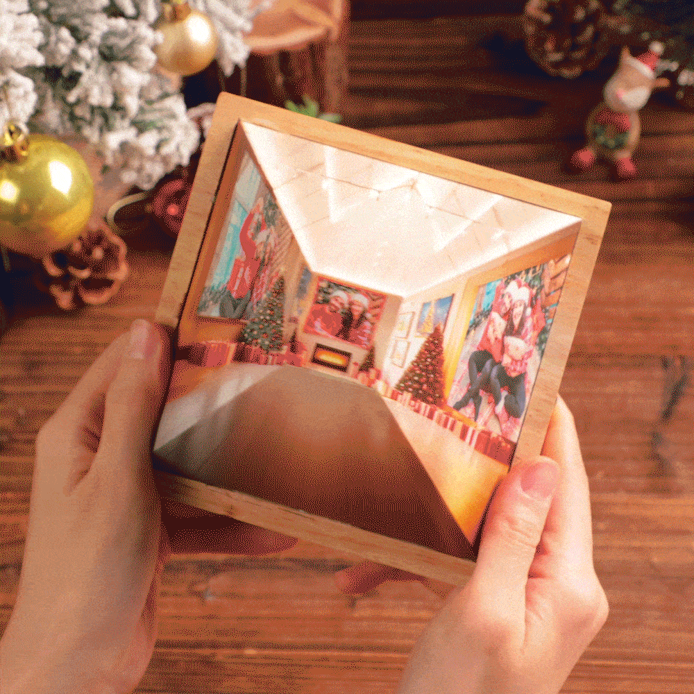 Luce Notturna 3d Per Visione A Occhio Nudo Personalizza Le Tue Foto La Cornice Magica Si Trasforma Da 2d A 3d Regalo Di Natale Leggero - soufeelit