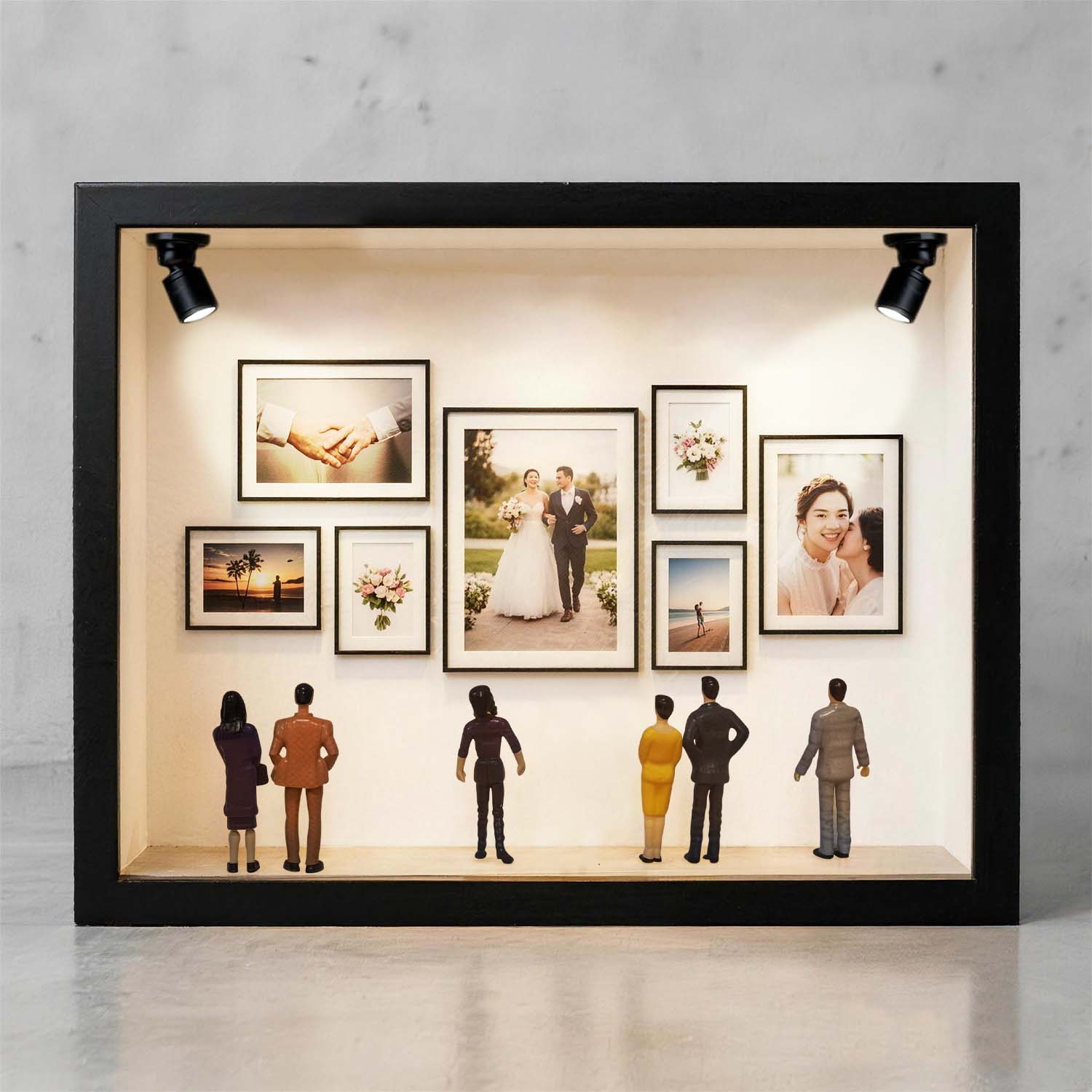 Mini Cornice Per Galleria D'arte Con Foto Personalizzata, Cornice Personalizzata Museum Of Us, Regalo Unico E Significativo Per Lei O Per Lui - soufeelit