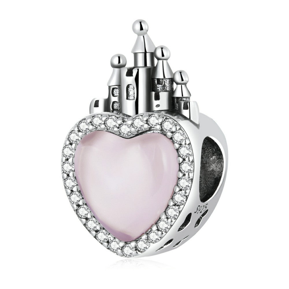 love castle charm 925 sterling silver happy valentines day xs2245