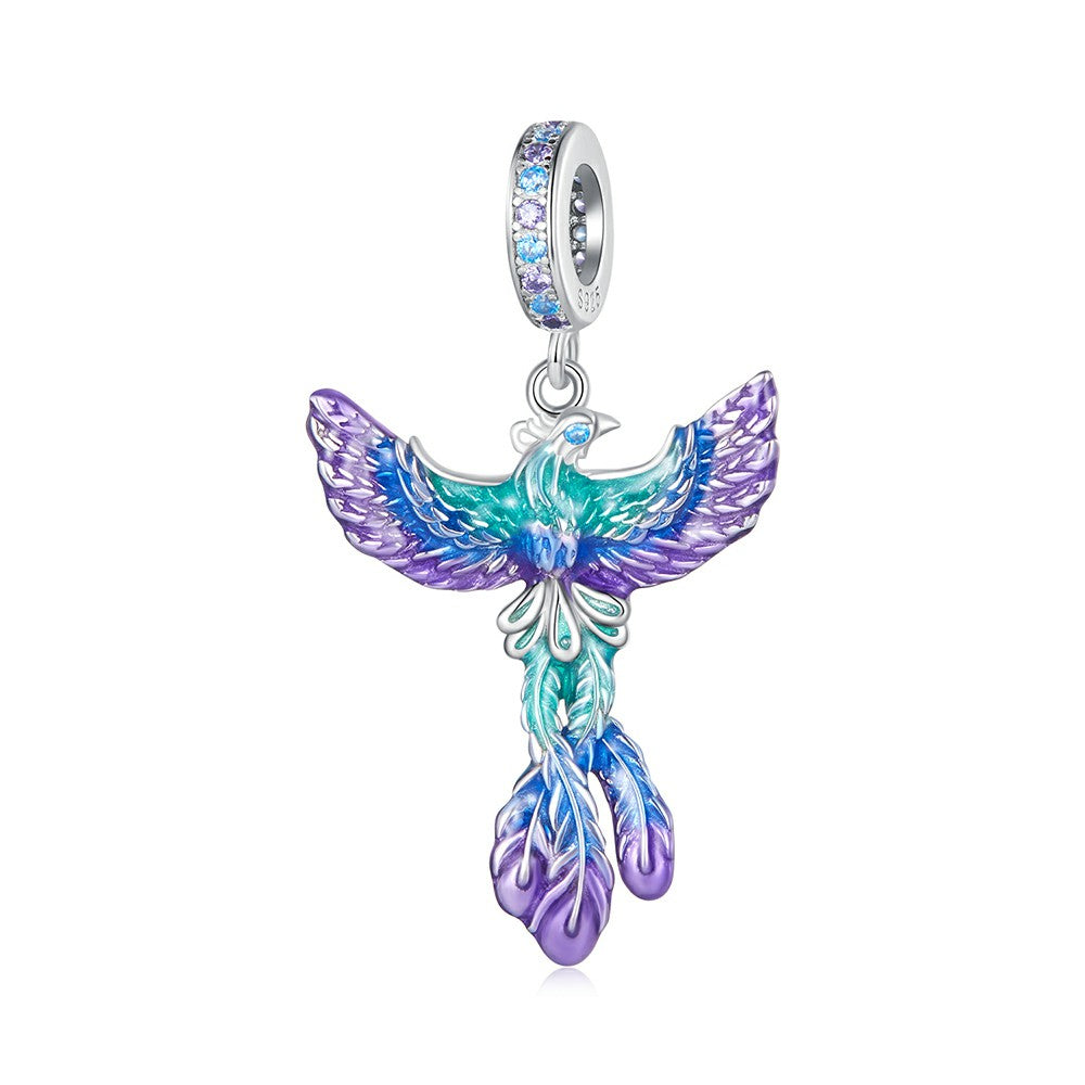phoenix dangle charm 925 sterling silver yb2281