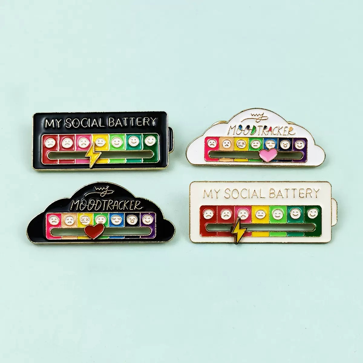 Divertente regalo creativo per il monitoraggio dell'umore della batteria sociale per gli amici - soufeelit