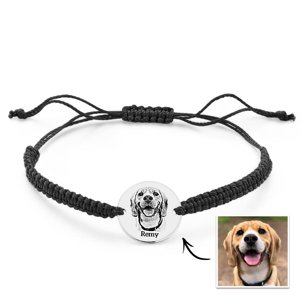 Bracciale Personalizzato Con Foto E Nome Per Animali Domestici. Bracciale Alla Moda Personalizzato, Regalo Per Gli Amanti Degli Animali Domestici - soufeelit