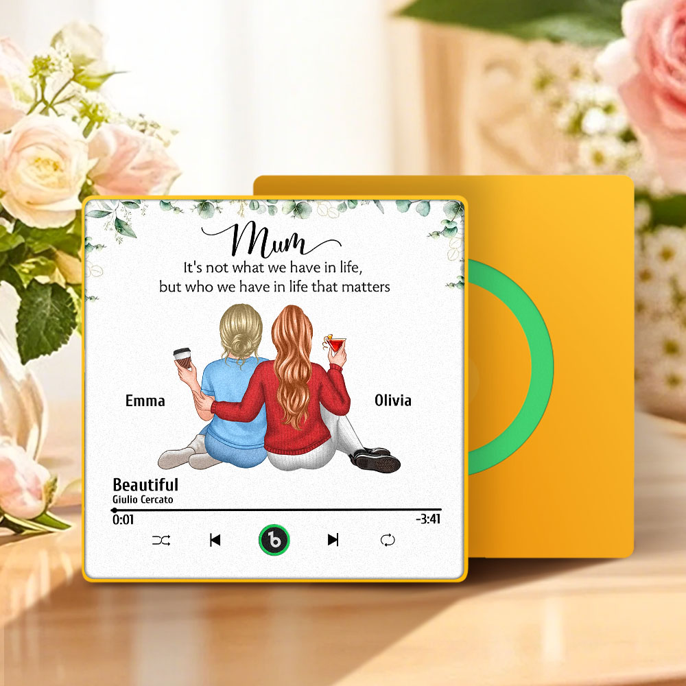 Magneti Da Frigorifero Musicali Personalizzati, Adesivi Da Parete Con Foto Che Riproducono Musica Senza Cellulare, Stili Multipli Per Regali Per La Festa Della Mamma - soufeelit
