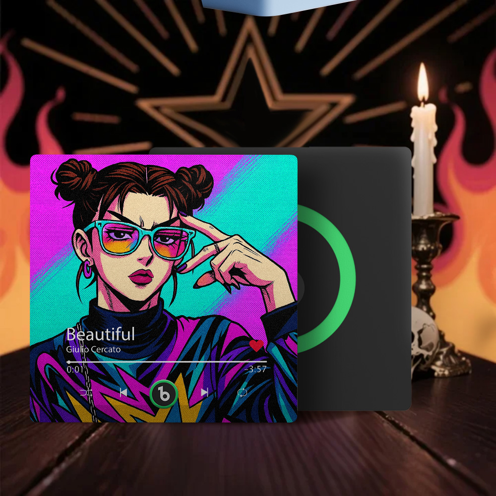 Magnete Da Frigorifero E Foto Musicali In Stile Anime Personalizzati Con Cornice Colorata, Adesivo Fotografico Da Parete Con Musica, Movimento Musicale Riproducibile - soufeelit