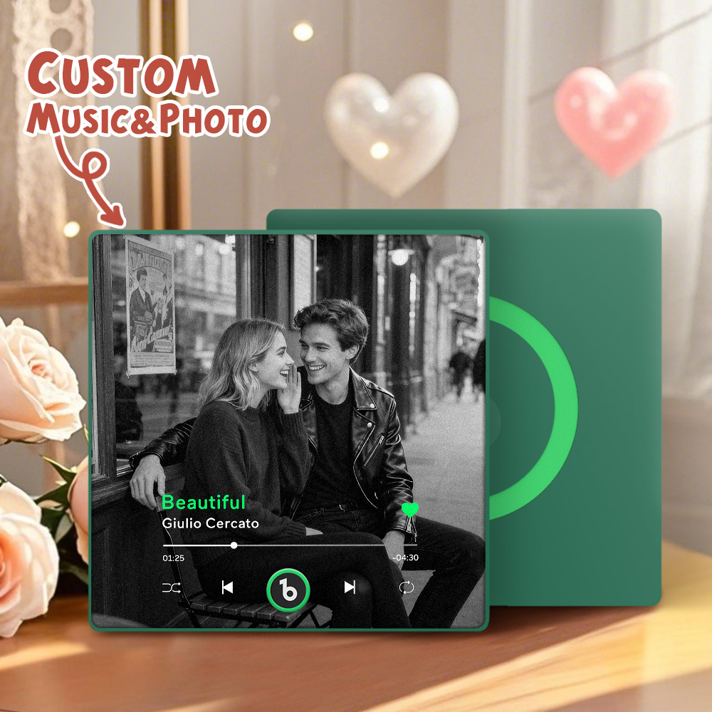 Magnete Da Frigorifero Musicale Personalizzato, Adesivo Fotografico Da Parete Con Musica, Movimento Musicale Che Può Essere Riprodotto - soufeelit