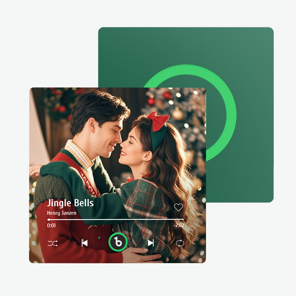Magnete Da Frigorifero Con Musica Personalizzata Nuovo Aggiornamento 4.0 Cornice Colorata Album Magnete Da Frigorifero Adesivo Da Parete Musicale Con Foto Movimento Musicale Che Può Essere Riprodotto Regalo Di Natale - soufeelit