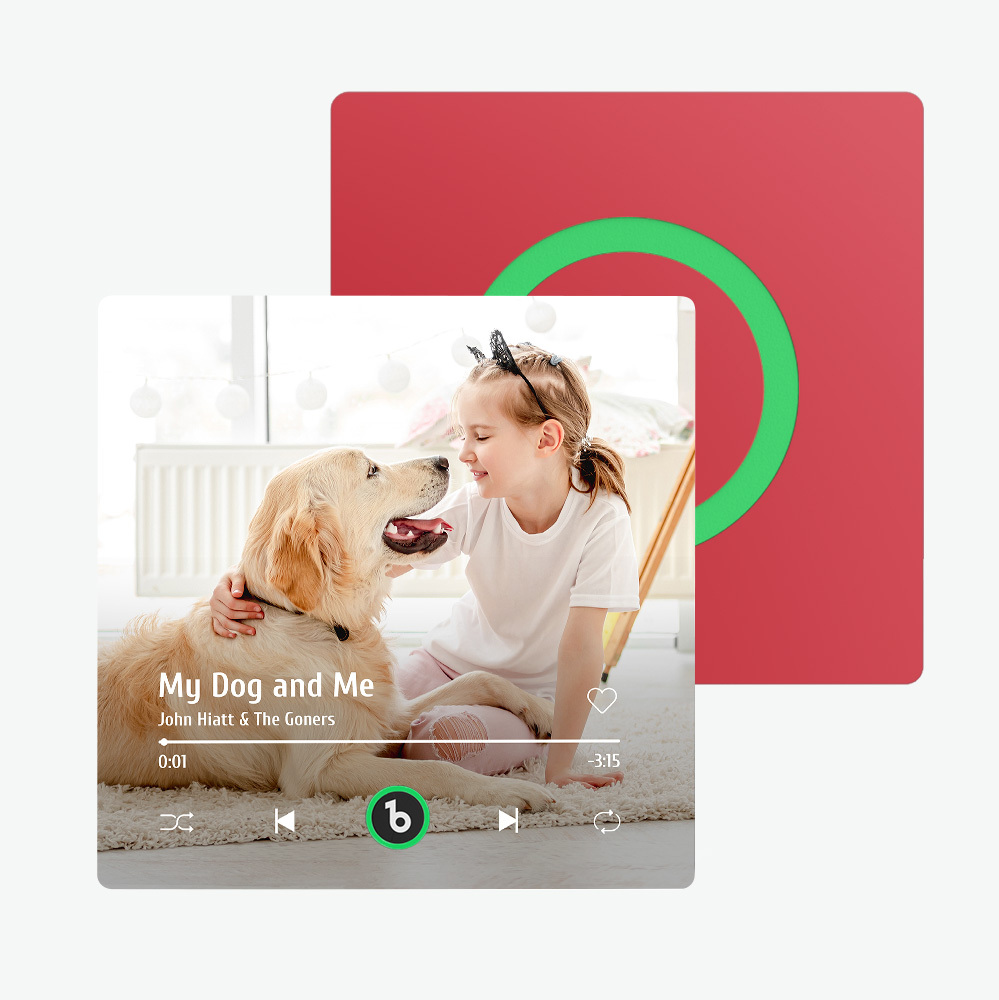 Magnete Da Frigorifero Con Musica Personalizzata Nuovo Aggiornamento 4.0 Cornice Colorata Album Magnete Da Frigorifero Adesivo Da Parete Musicale Con Foto Movimento Musicale Che Può Essere Riprodotto Regalo Per Gli Amanti Degli Animali Domestici - soufeelit