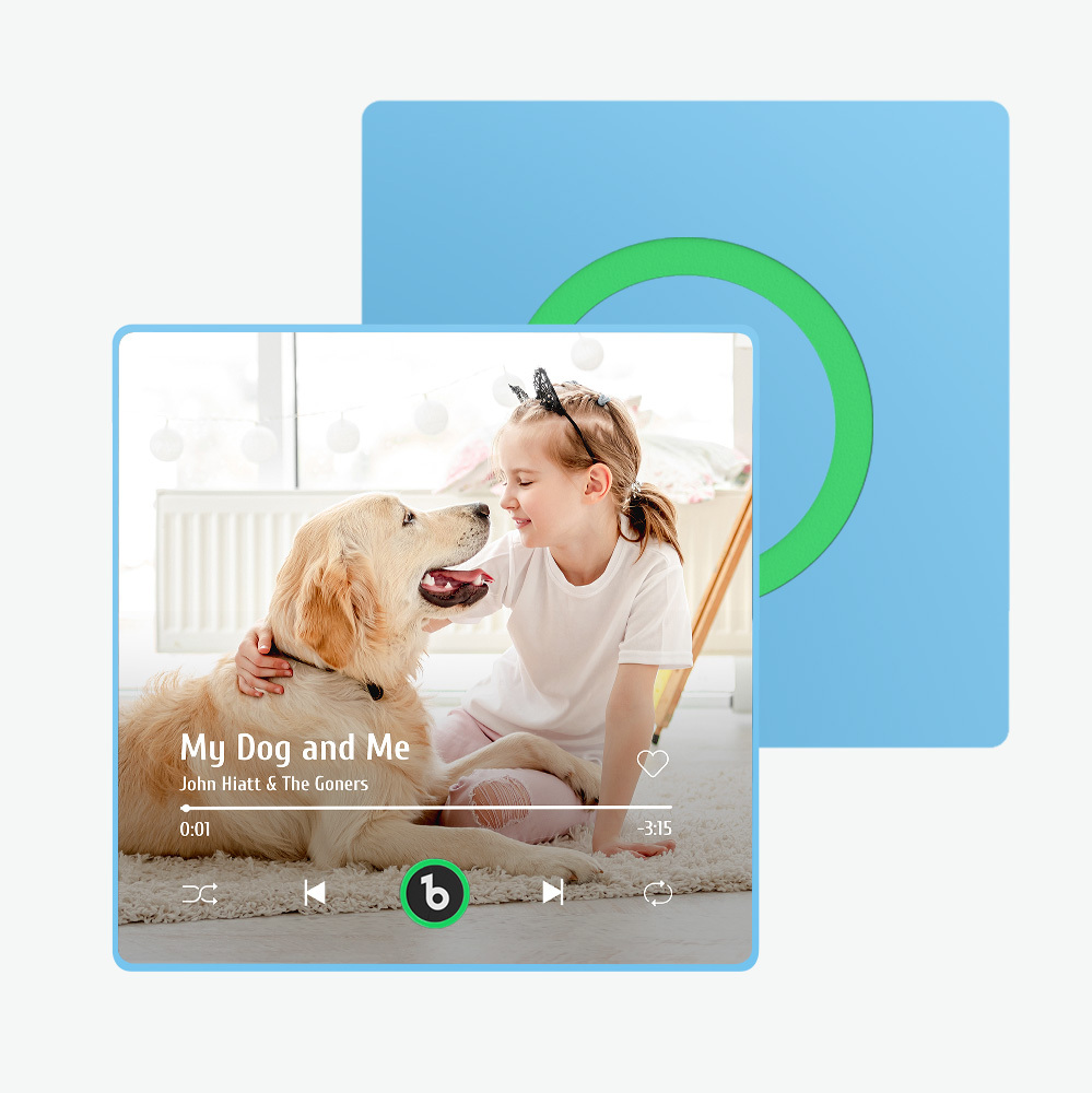 Magnete Da Frigorifero Con Musica Personalizzata Nuovo Aggiornamento 4.0 Cornice Colorata Album Magnete Da Frigorifero Adesivo Da Parete Musicale Con Foto Movimento Musicale Che Può Essere Riprodotto Regalo Per Gli Amanti Degli Animali Domestici - soufeelit