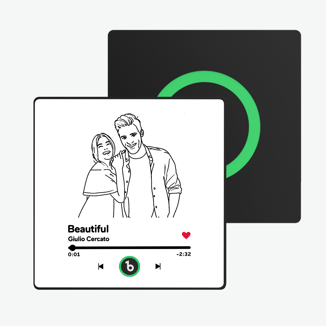 Magnete Da Frigorifero Con Musica Personalizzata Line Art Nuovo Aggiornamento 4.0 Il Magnete Da Frigorifero Con Foto Personalizzata Multicolore Può Riprodurre Brani Regali Per Lei - soufeelit