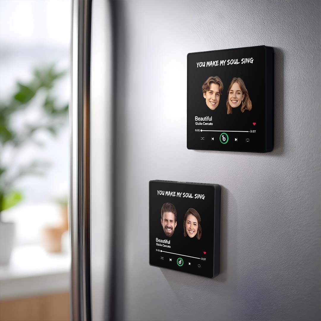 Magnete Da Frigorifero Con Musica Personalizzata. Magnete Da Frigorifero Con Testo Personalizzato. Cornice Colorata. Album. Magnete Da Frigorifero. Adesivo Fotografico Da Parete Musicale. Regalo Per Coppia - soufeelit