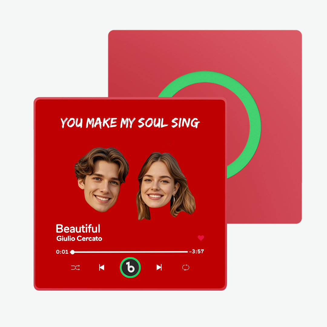 Magnete Da Frigorifero Con Musica Personalizzata. Magnete Da Frigorifero Con Testo Personalizzato. Cornice Colorata. Album. Magnete Da Frigorifero. Adesivo Fotografico Da Parete Musicale. Regalo Per Coppia - soufeelit