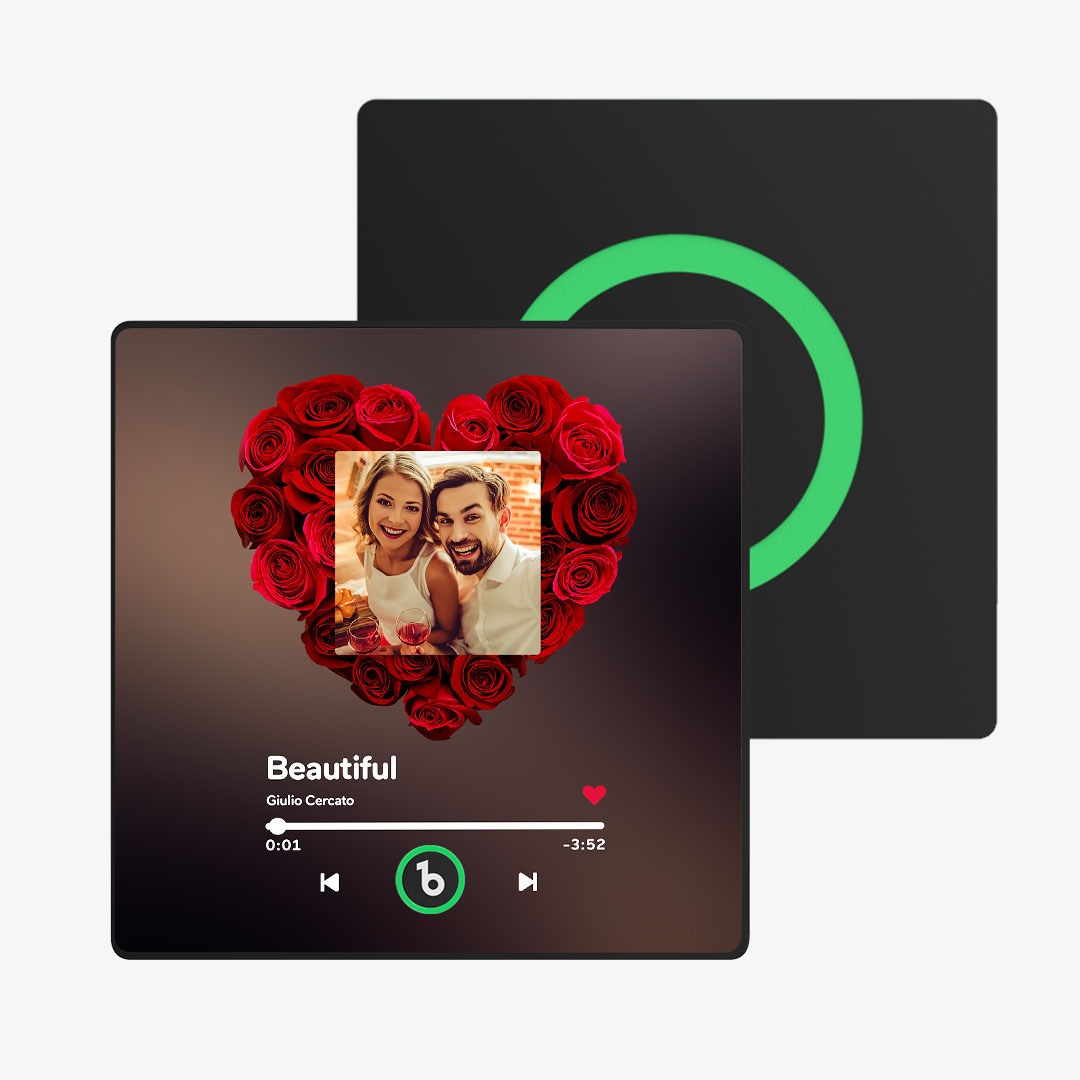 Magnete Da Frigorifero Personalizzato Con Musica Con Rosa E Foto Magnete Da Frigorifero Colorato Con Nuovo Album Di Aggiornamento 4.0 Che Può Essere Riprodotto