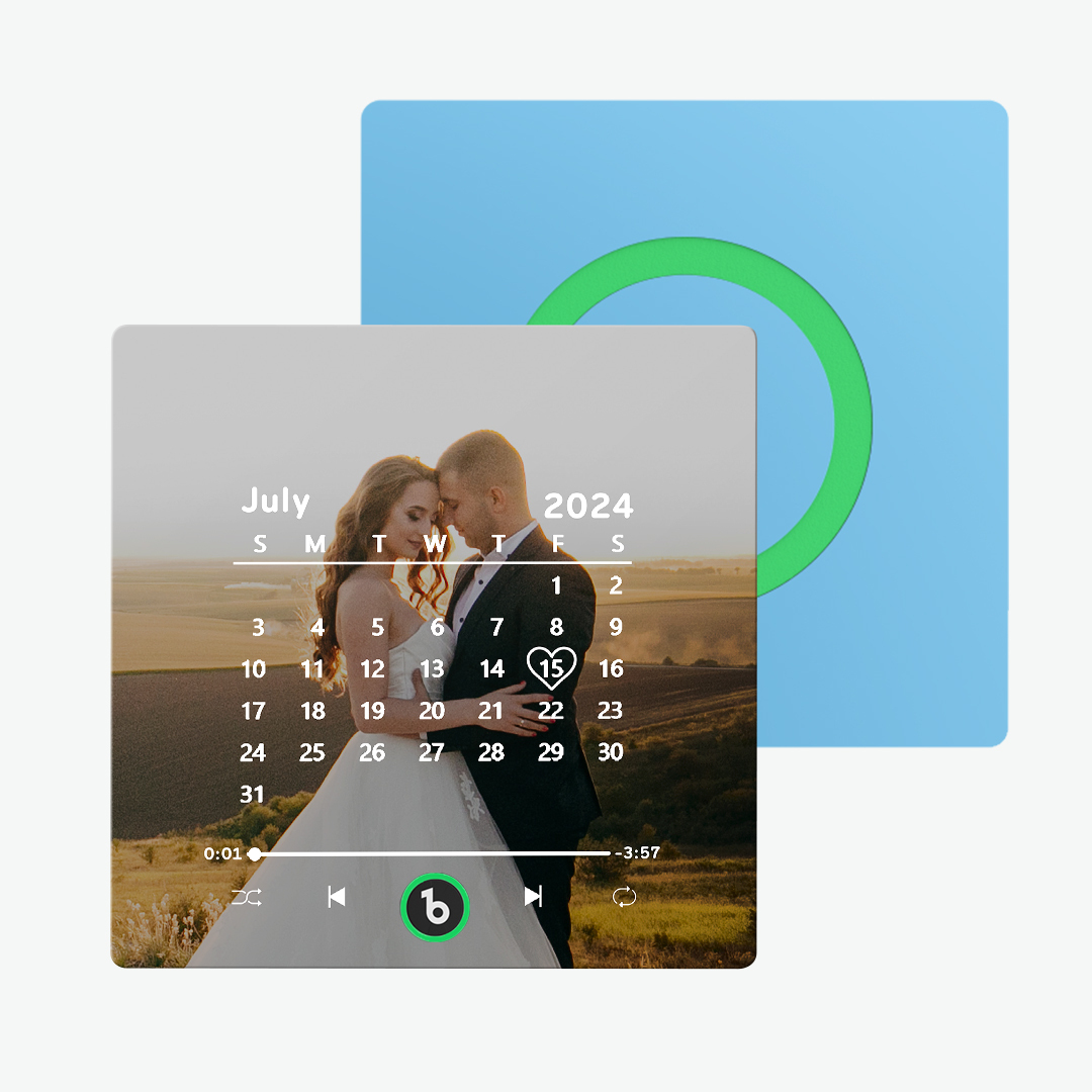 Magnete Da Frigorifero Con Musica Personalizzata Nuovo Aggiornamento 4.0 Con Cornice Colorata Calamita Da Frigorifero Con Calendario Personalizzato Con Regalo Di Nozze Con Foto - soufeelit