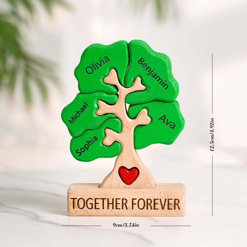 Puzzle In Legno Con Albero Genealogico, Nomi Personalizzati, Decorazioni Per La Casa, Regali Per L'inaugurazione Della Casa - soufeelit