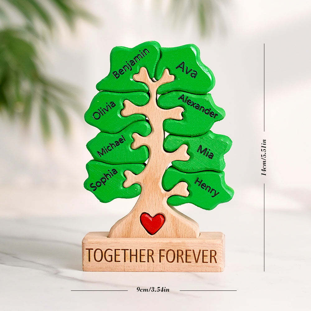 Puzzle In Legno Con Albero Genealogico, Nomi Personalizzati, Decorazioni Per La Casa, Regali Per L'inaugurazione Della Casa - soufeelit