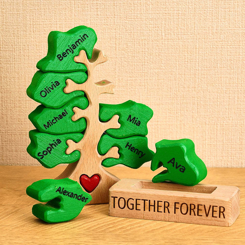 Puzzle In Legno Con Albero Genealogico, Nomi Personalizzati, Decorazioni Per La Casa, Regali Per L'inaugurazione Della Casa - soufeelit