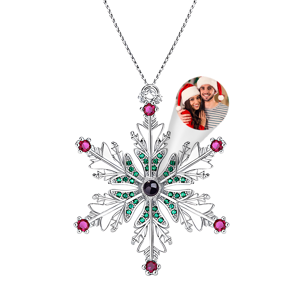 Ornamenti Personalizzati Per Proiezioni Di Foto, Regali Di Natale Con Fiocchi Di Neve - soufeelit