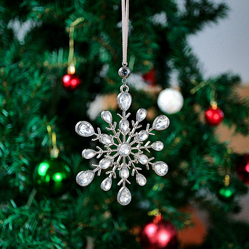 Ornamenti Personalizzati Per Proiezioni Di Foto Ornamenti Con Fiocchi Di Neve Ornamenti Per Alberi Di Natale Regali Di Natale - soufeelit