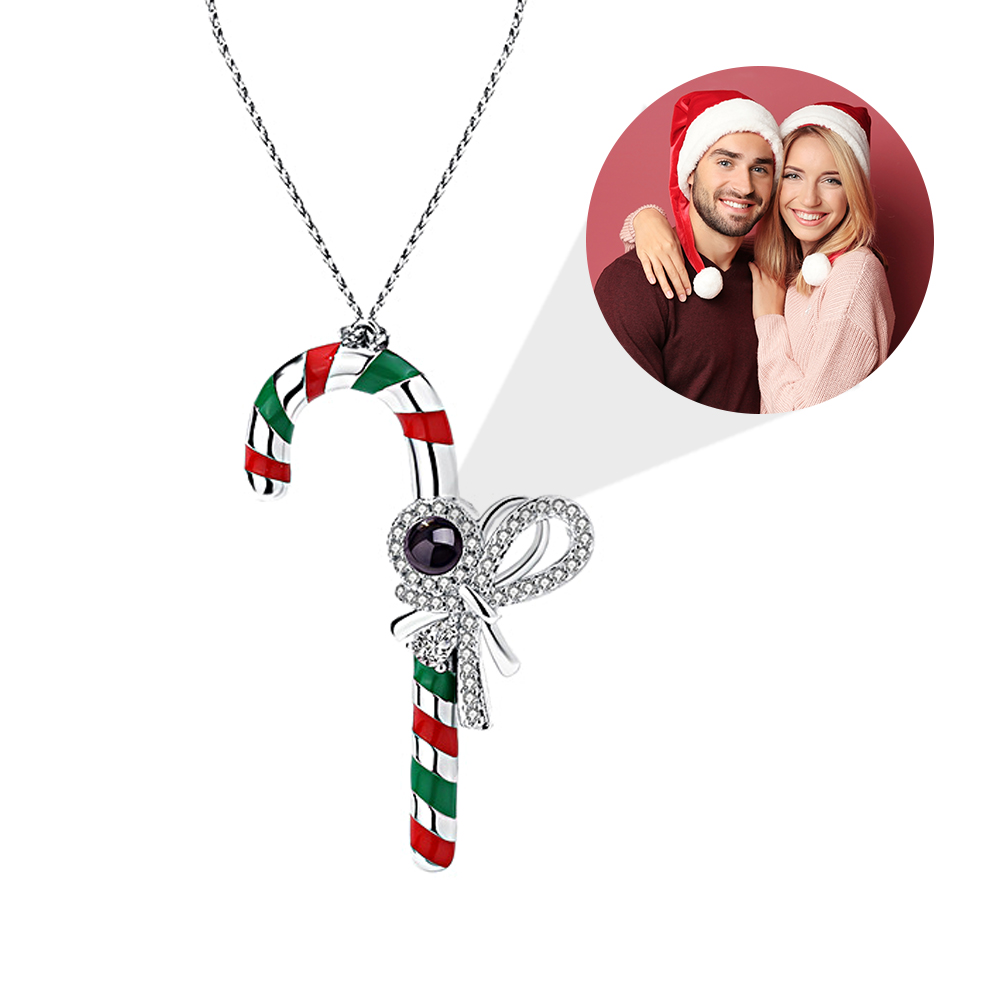 Ornamenti Di Proiezione Di Foto Personalizzati Bastoncini Di Zucchero Di Natale Regali Di Natale - soufeelit