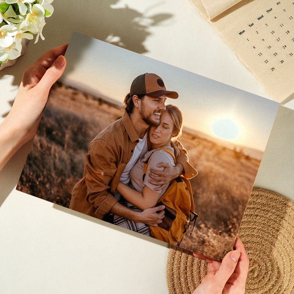 Ritratto Di Coppia Personalizzato Foto Personalizzata Su Legno Foto Incisa Su Legno Stile Acquerello Arte Murale Personalizzata - soufeelit