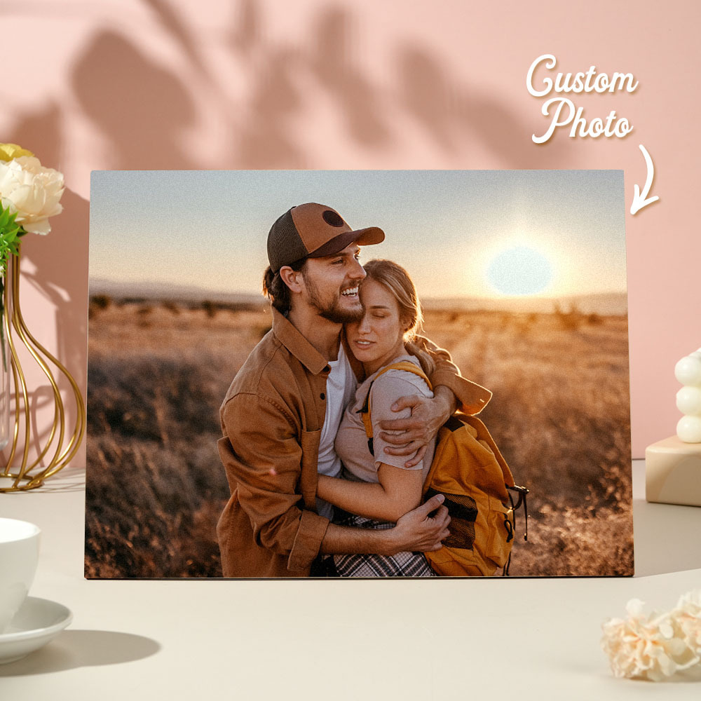 Ritratto Di Coppia Personalizzato Foto Personalizzata Su Legno Foto Incisa Su Legno Stile Acquerello Arte Murale Personalizzata - soufeelit